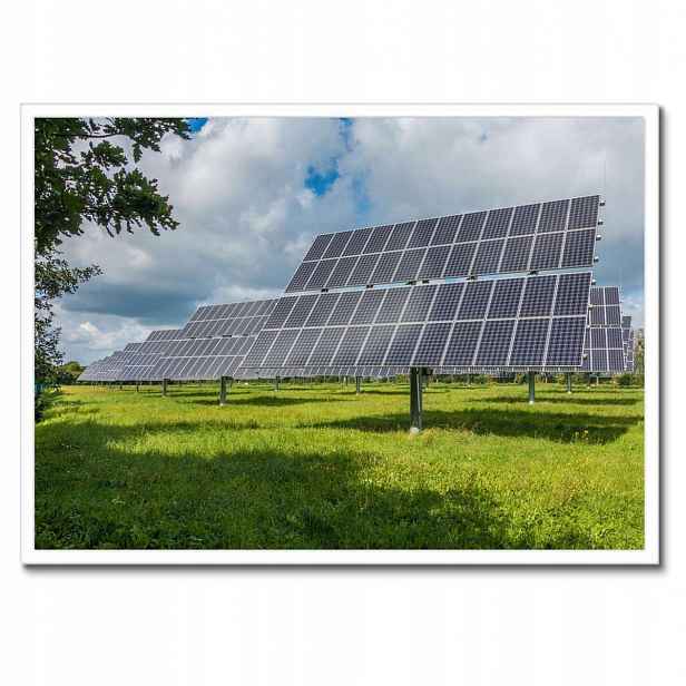 Plakáty v rámu 70x50 Fotovoltaické panely Sun