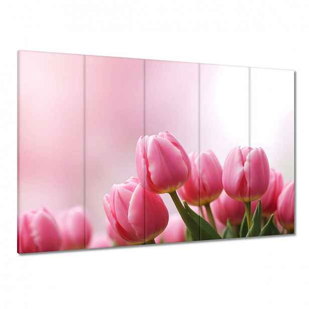 Obrazy 100x70 Růžové tulipány