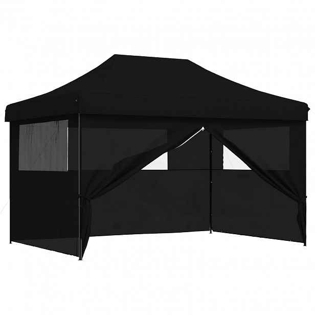 vidaXL Party Stan 279 x 410 x 315 cm Černá Oxford látka