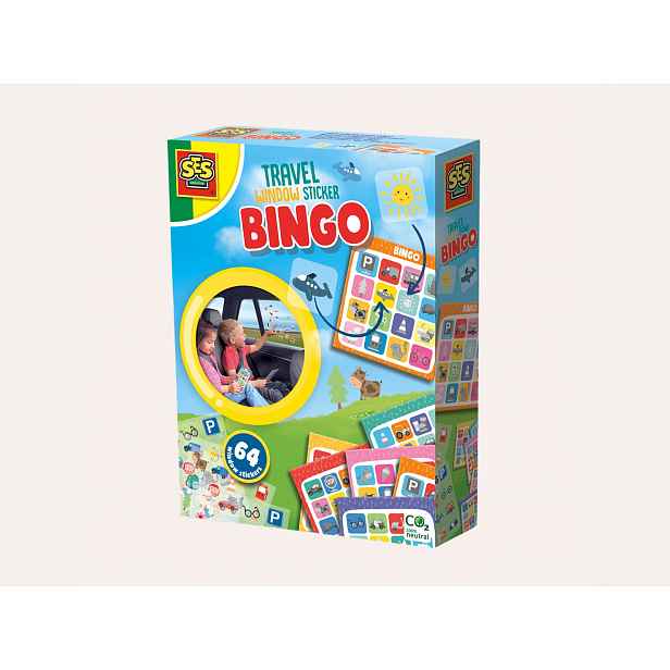 Ses Cestovní hra - BINGO, lepení obrázků na okno auta