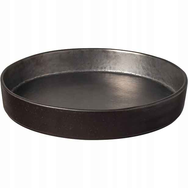 Talíř mělký Costa Nova Lagoa 23,7 cm, metalický, vyvýšený okraj 6 ks