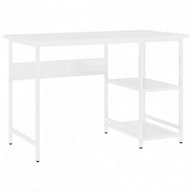 vidaXL PC stůl bílý 105 x 50 x 72 cm MDF a kov