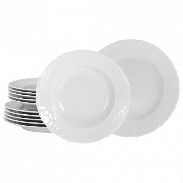 Creatable JÍDELNÍ SOUPRAVA Rokoko weiss 12dílné