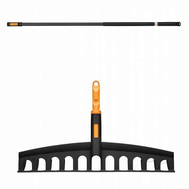 Fiskars Oneclick Hlavice Hrábě zahradní plastové násada 119-174 cm