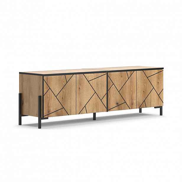 Vicco NÍZKÝ NÁBYTEK POD TELEVIZI Hatto Dub 156.8 x 50 cm