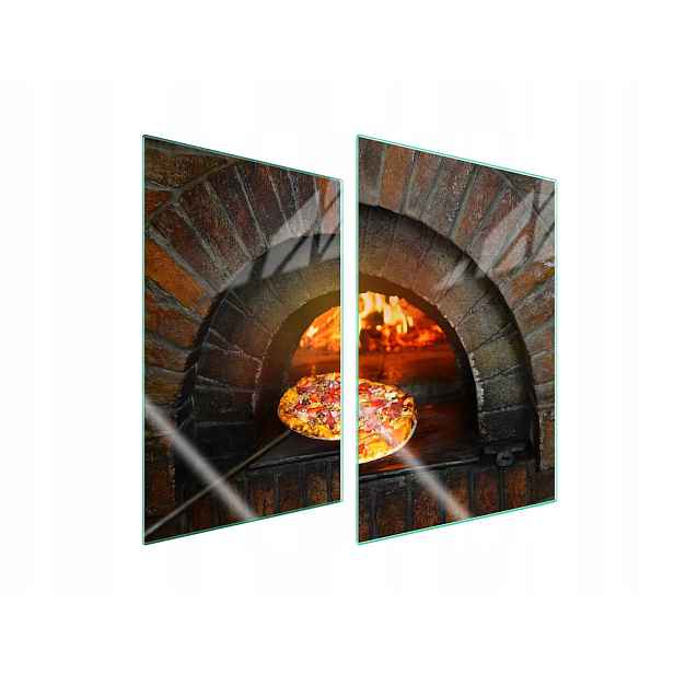 7v1 Skleněná ochranná deska na sporák 2x35x52 Pizza