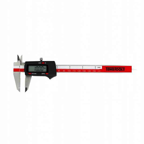 Digitální posuvné měřítko Teng Tools CALD150 z nerezové oceli, čtyřfunkční