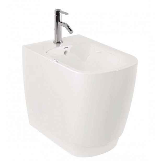 Kludi Resa S - Stojící bidet, otvor pro baterii, lesklá bílá 27BIB0143