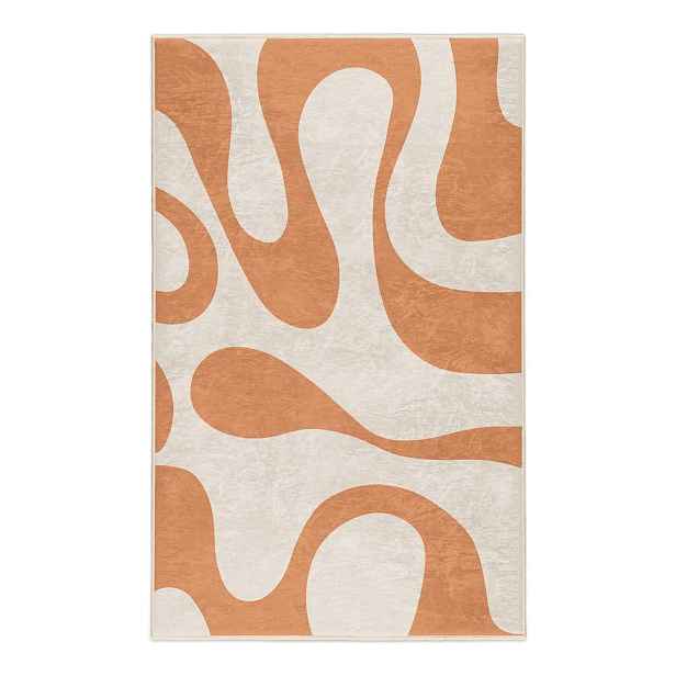 Oranžový pratelný koberec 60x100 cm Caramel Latte – Mila Home