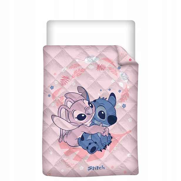 Přikrývka Stitch 140x200 Lilo Andzia Kołderka růžová Originální licence