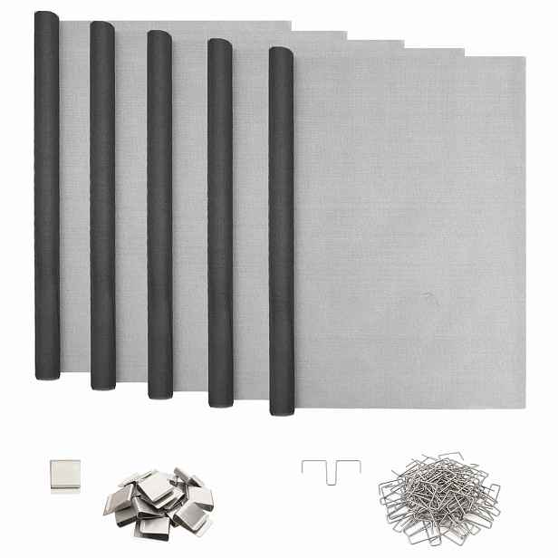 vidaXL Kryt pro světlík s klipy 5 ks 70 x 130 cm Skleněné vlákno Šedá