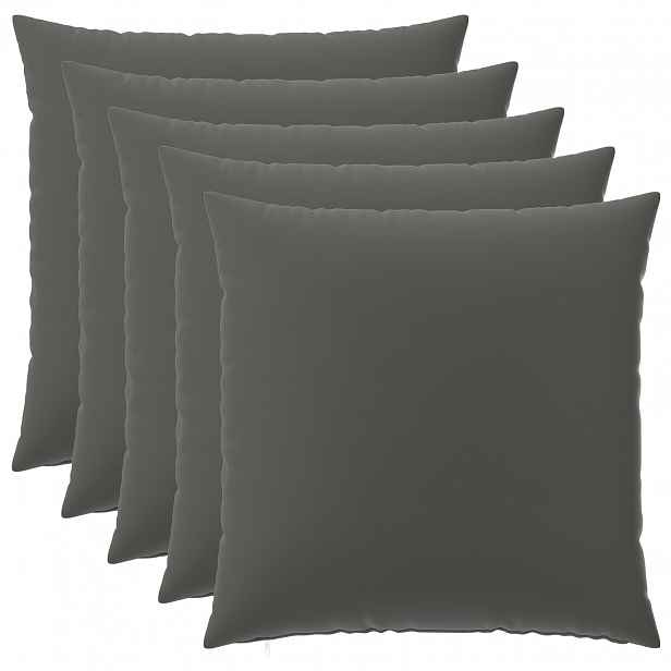 vidaXL Povlak na polštář 6 pcs HEERLEN Antracitová 65 x 65 cm