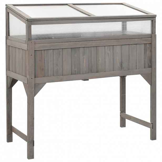 vidaXL Vyvýšený záhon s pařeništěm 110 x 54 x 120 cm masivní jedle