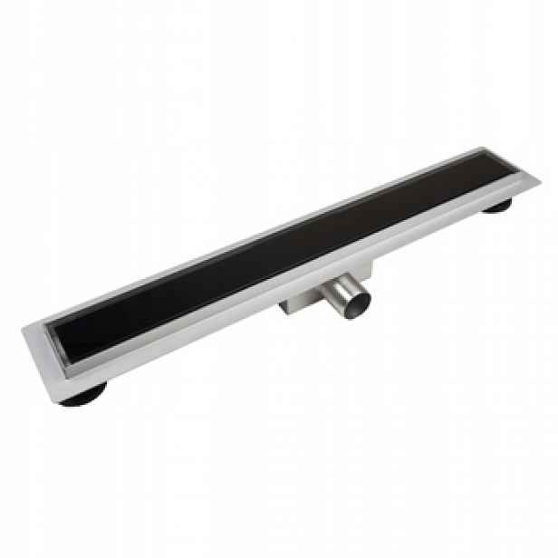 Balneo G-Drain Next Dark lineární odtok 70 cm s černým panelem