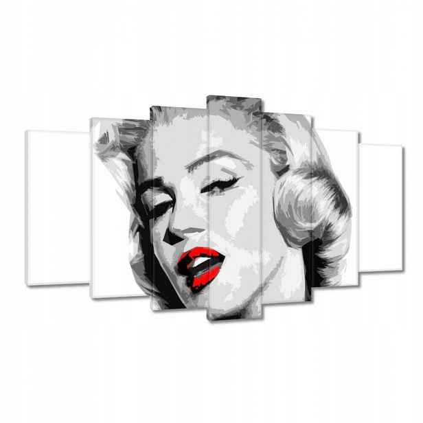 Obrazy 140x80 Marilyn červené rty