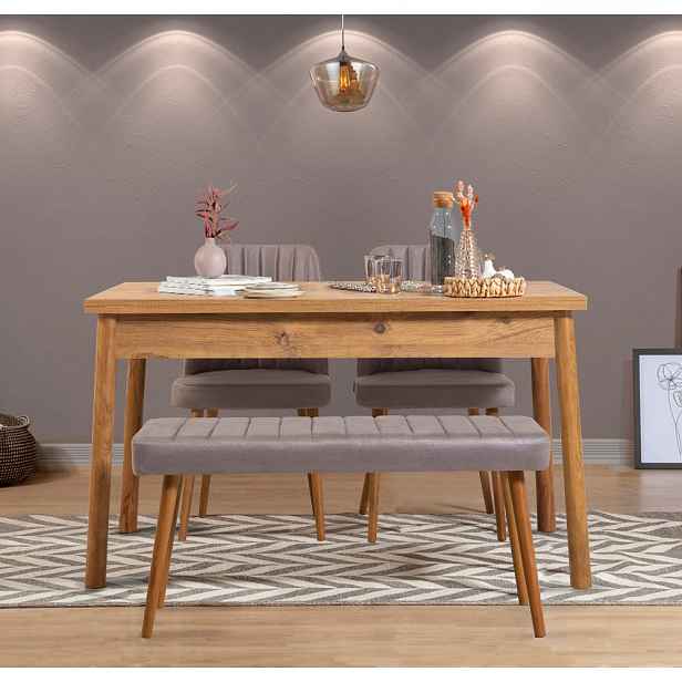 Set stolu a židlí (4 kusy) Costa Atlantice-Grey