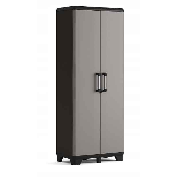 Skříň dílenská Keter Pro 4 police 20 kg 173x68x39 cm vysoká černo-šedá