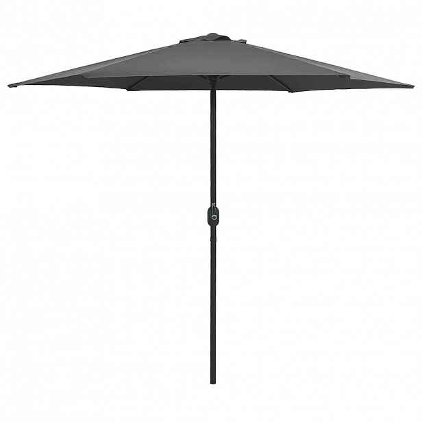 vidaXL Zahradní slunečník s hliníkovou tyčí 270 x 246 cm antracitový