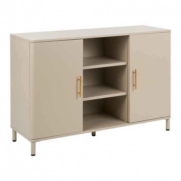 Beliani SIDEBOARD Kov Béžový Ombura