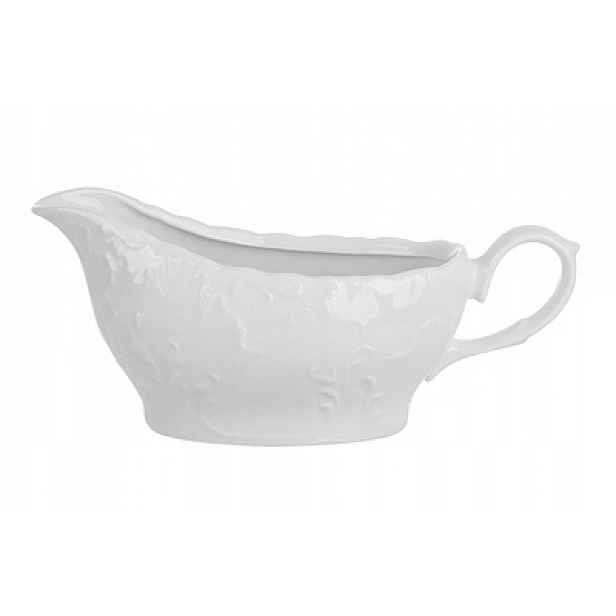Ćmielów Rococo Omáčník rokoková bílá porcelánová 500 ml