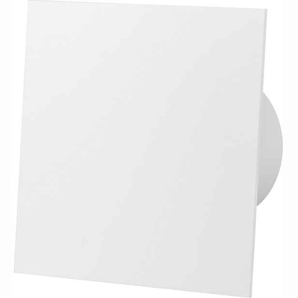 Ventilátor Panel Abs Bílý Lesk Zpožděný Časový Spínač Časovač Fi 100
