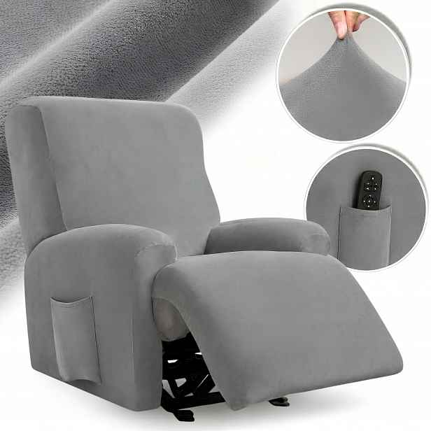 Potah Na Rozkládací Křeslo Relax Odpočinkový Velur Elastický Oeko Tex