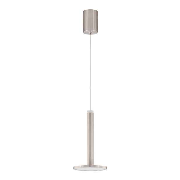 Kovové LED závěsné svítidlo v matně stříbrné barvě ø 15 cm Palencia – Nova Luce