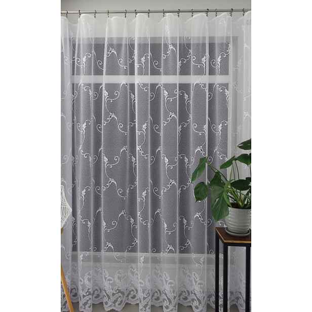 Mg Záclona 660/72 Bílá 250x250 cm hotová s páskou M