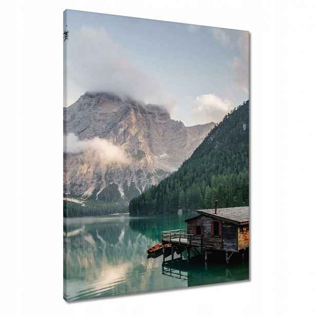 Obrazy 60x80 Krajina s horami Domek