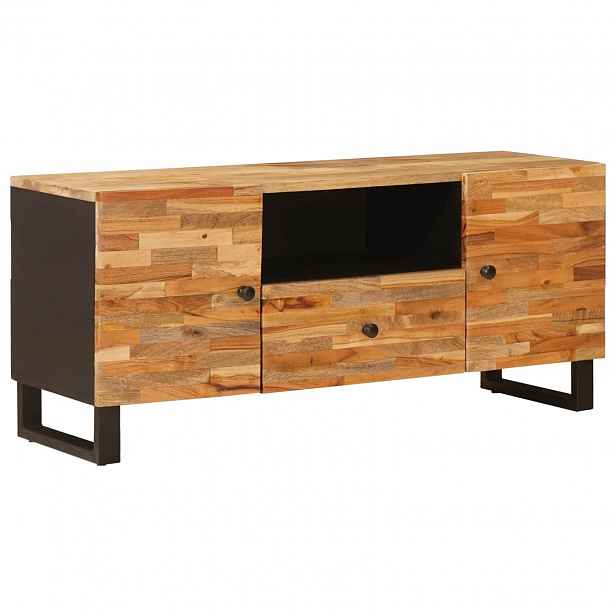 vidaXL Televizní skříň Hnědá 105 x 33 x 46 cm Masivní mangové dřevo