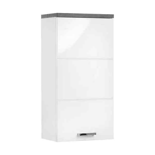 Idea Závěsná skříňka 1 dveře PRAYA 71 bílá/beton