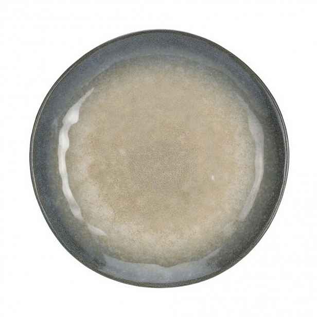 Kameninový jídelní talíř Dario, 27 cm, hnědá