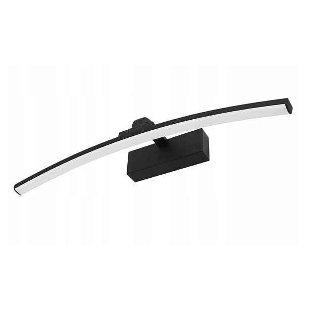 Koupelnová lampa Černá Nad Zrcadlo Zahnutá Led 50 cm 12 W barva 4000K