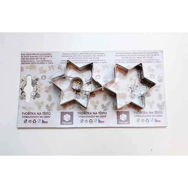 vykr. 0863 Hvězdičky, 4,8cm, 2ks /b.SKIN