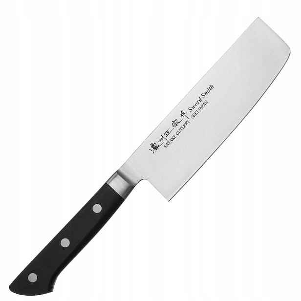 Satake Satoru Japonský ostrý Nůž Sekací sekáček Nakiri 56-58 Hrc 16 cm