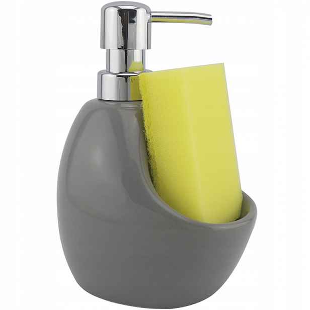 Keramický Dávkovač Mini Šedý/Chrom 470 ml Praktický organizér