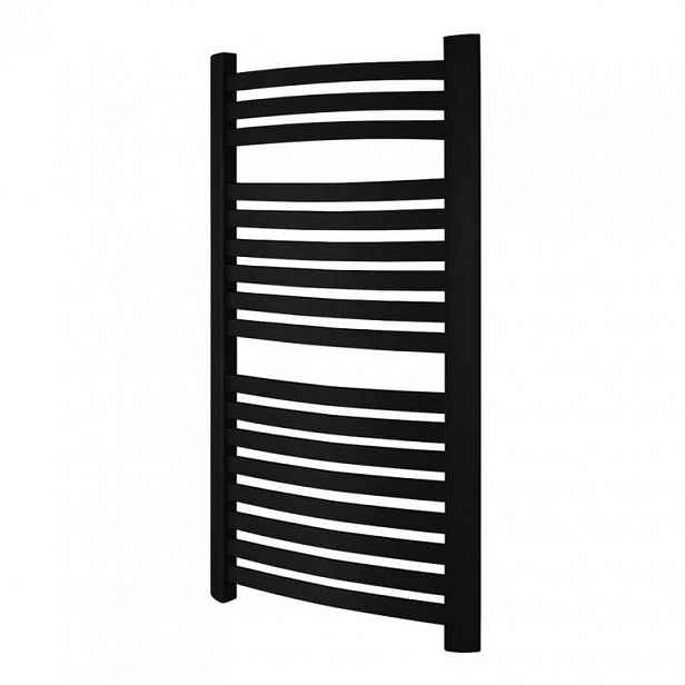 Koupelnový radiátor žebřík černý 17 žeber 484 W 1000 x 570 mm