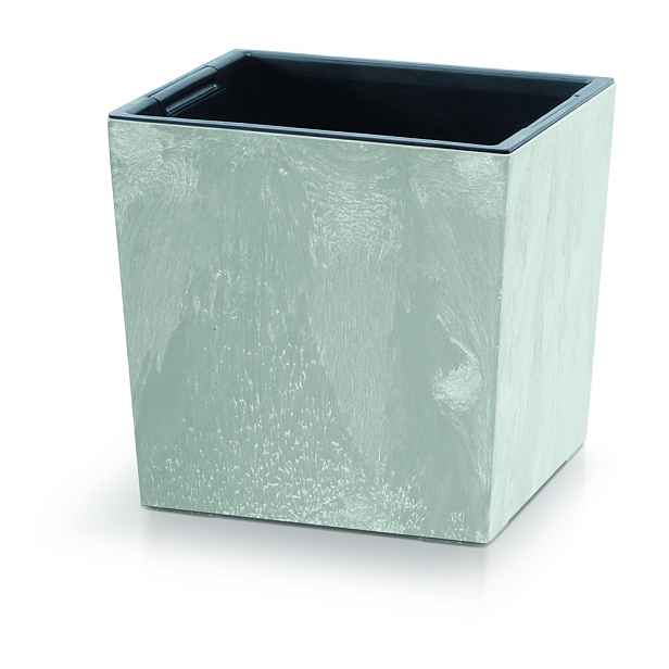 Prosperplast Květináč NURBI CUBE BETON EFFECT šedý, varianta 29,5 cm