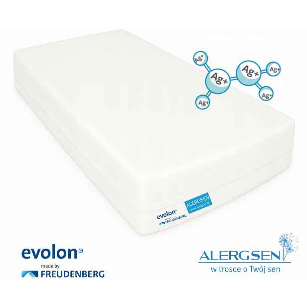 Protiroztočový potah na Matrace Evolon s ionty stříbra Ag+ 60x120x10