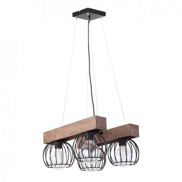Závěsná lampa Milan Hnědá 4 zdroje E27 Regulace výšky Sigma Osvětlení