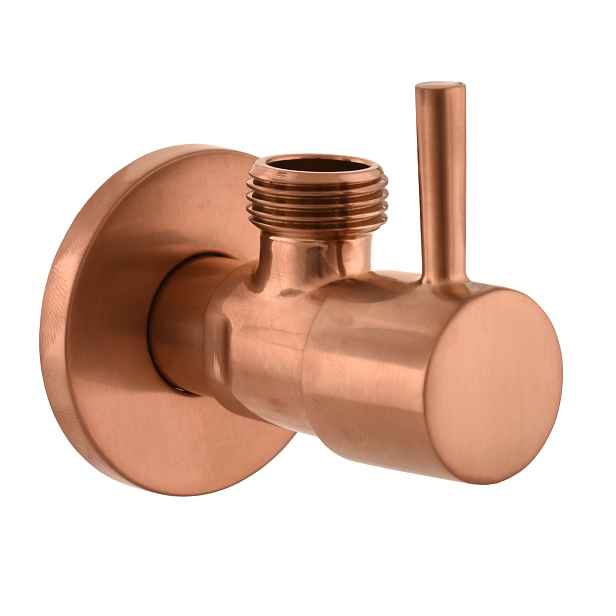 Ventil rohový s keramickým vrškem 1/2"x 1/2", Zlatá Růžová - kartáčovaná RV0212ZRK, RAV Slezák