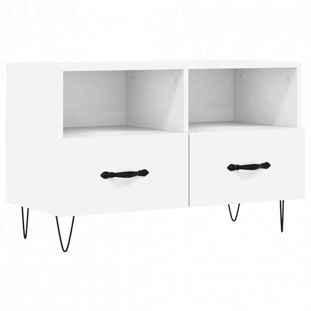 vidaXL TV skříňka bílá 80 x 36 x 50 cm kompozitní dřevo