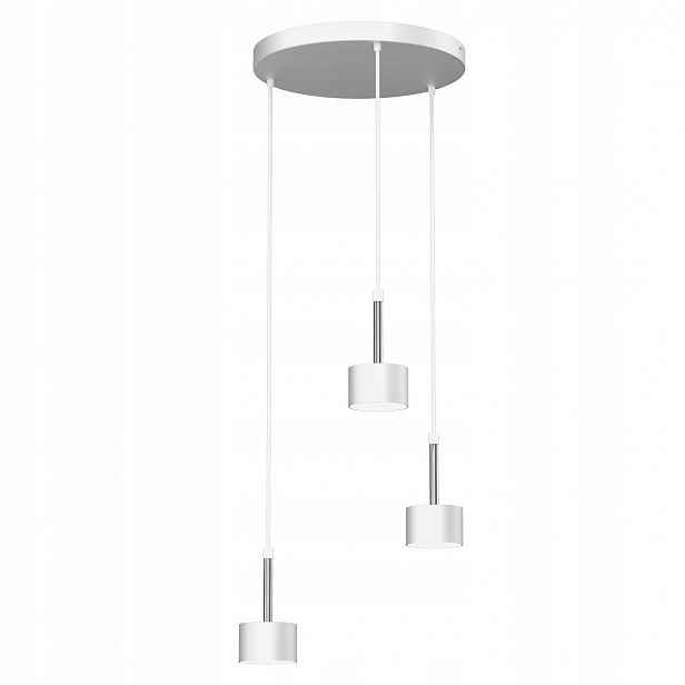 Závěsná lampa Milagro Arena MLP7780 3xGX53 bílá stříbrná, nastavitelná