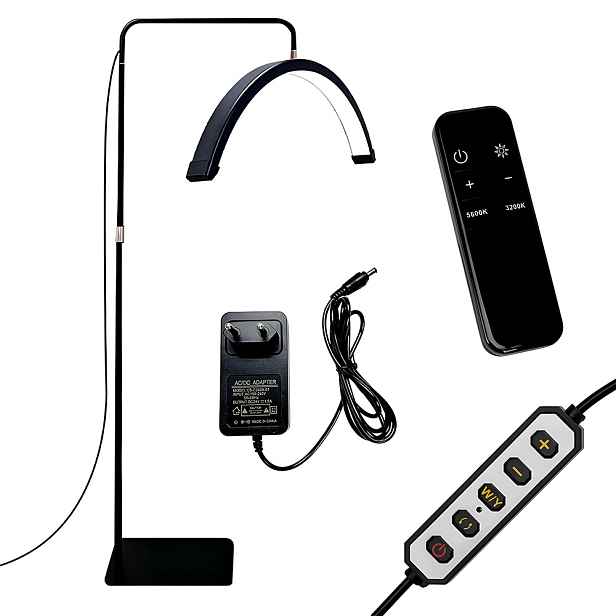 Kosmetická Led lampa bez stínu, stojící, podlahová, pro líčení řas, oblouk
