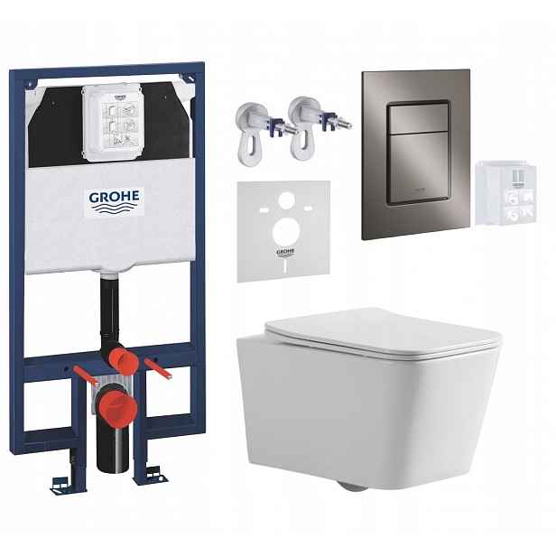 7v1 Sada Wc, Stelaz Grohe Slim Wc Mísa Imprese Tornado Tlačítko
