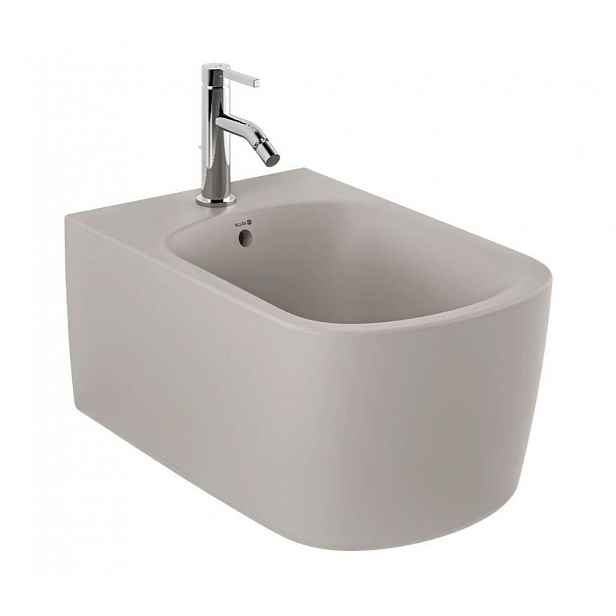 Kludi Resa S - Závěsný bidet, otvor pro baterii, matná písečně šedá 27BIW01O2
