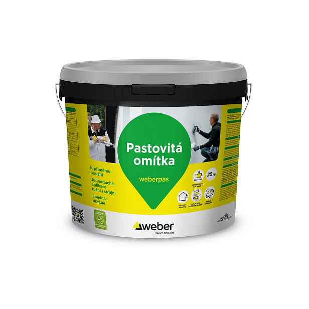 Omítka silikonová weberpas silikon zrnitá 3 mm SU5H 25 kg