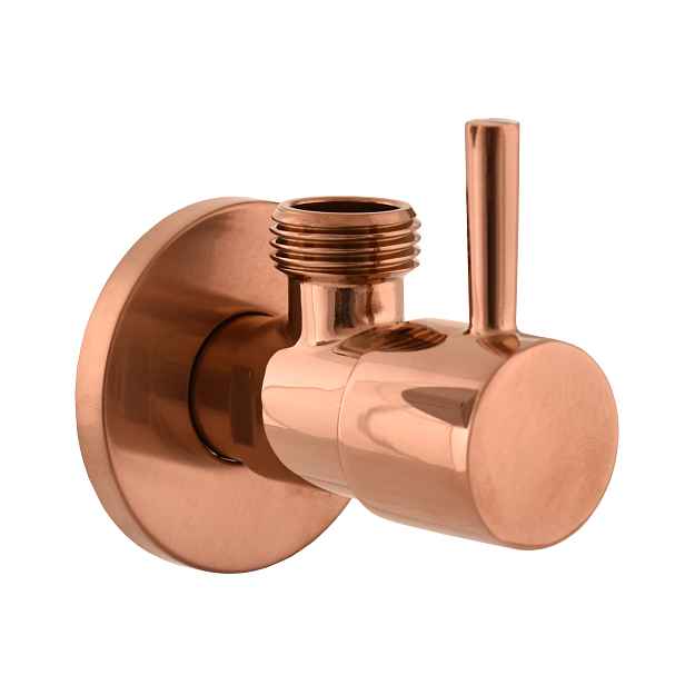 Ventil rohový s keramickým vrškem 1/2"x 1/2", Zlatá Růžová - lesklá RV0212ZRL, RAV Slezák