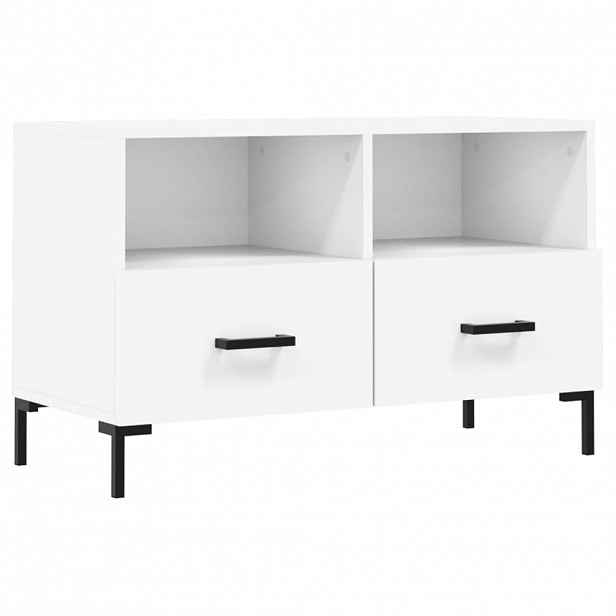 vidaXL TV skříňka bílá 80 x 36 x 50 cm kompozitní dřevo