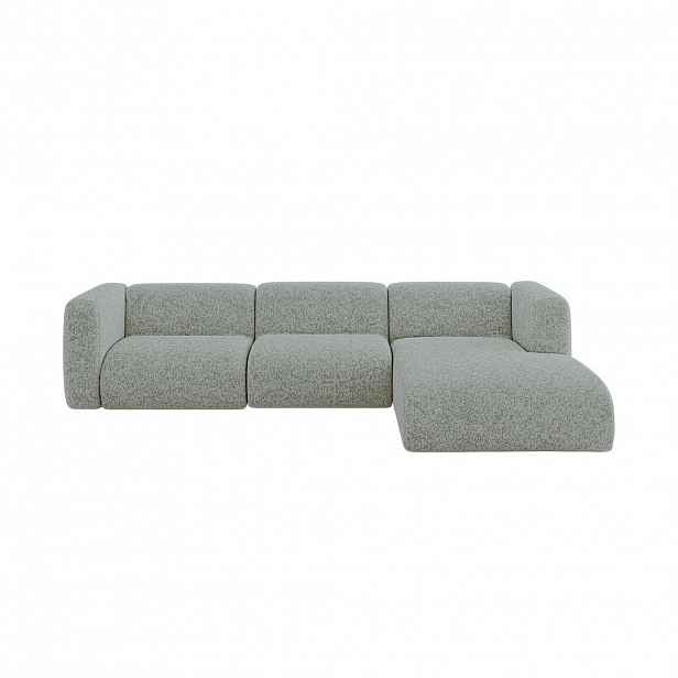 ALTDECOR ROHOVÁ SEDAČKA S PRAVOU OTOMANOU MIRA-L2 318x179x89 Zelená Velur